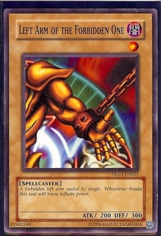 Yugioh Exodia Left Arm Of The Forbidden One DLG1 EN021   Dark Legends 