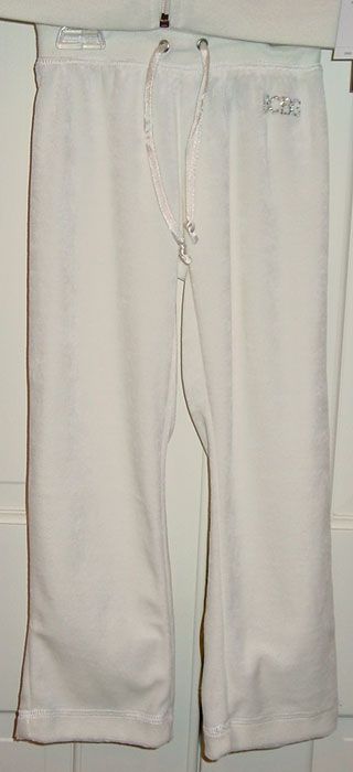 BCBG MAXAZRIA GIRLS WHITE PANT/JOGGING SUIT SZ 4 NWT  