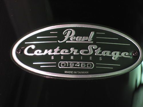 Pearl Center Stage 5 pc Drum Set Kit Black Shells NEW  