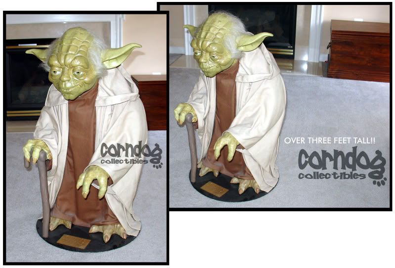   Life Size Jedi Master Yoda Pepsi Blockbuster Promotional Figure  