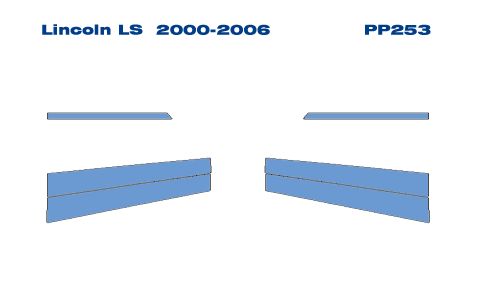 Lincoln LS Piano Black Pillars Post Parts 00 06  