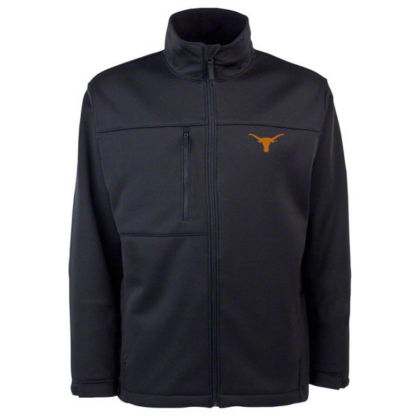 Texas Longhorns Black Traverse Bonded Soft Shell Jacket  