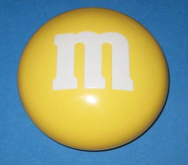 Yellow Plastic Collectible Container Candy Holder  