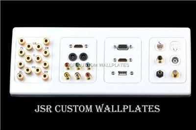 CLIPSAL 7 SPEAKER HDMI TOSLINK HIFI RECEIVER WALL PLATE  