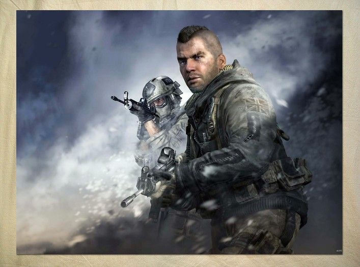 AB345 Call Of Duty John Soap MacTavish Game POSTER  