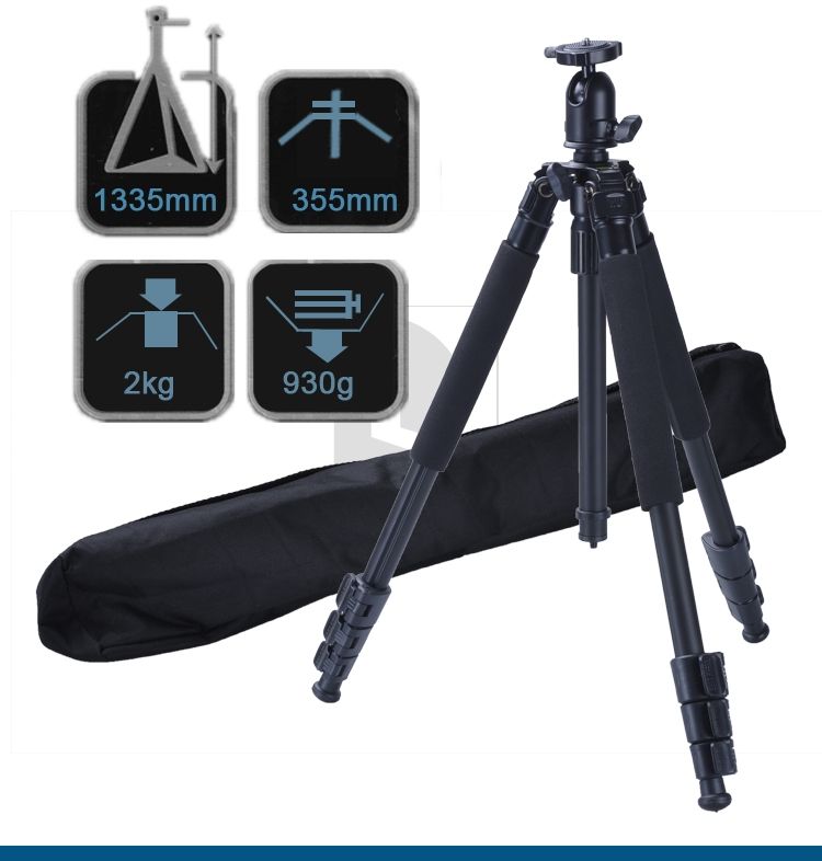 Professional Ball Head Tripod w/ bag for DSLR Camera Canon Nikon 