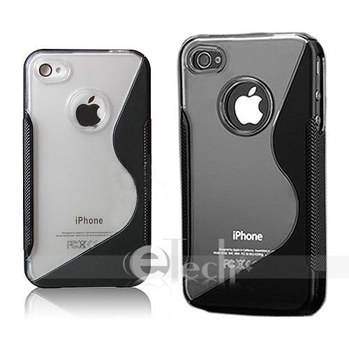 New Black TPU Bumper Skin Hard Cover Case for Apple iPhone 4 4G  