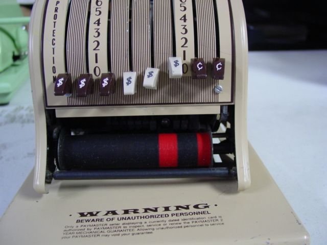 PAYMASTER 8000 VINTAGE RIBBON WRITER  