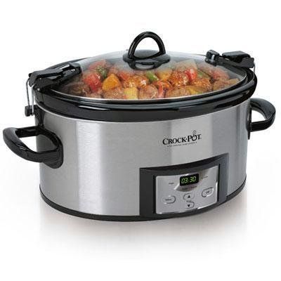 Crock Pot SCCPVL610 S 6 Quart Slow Cooker   Stainless Steel 