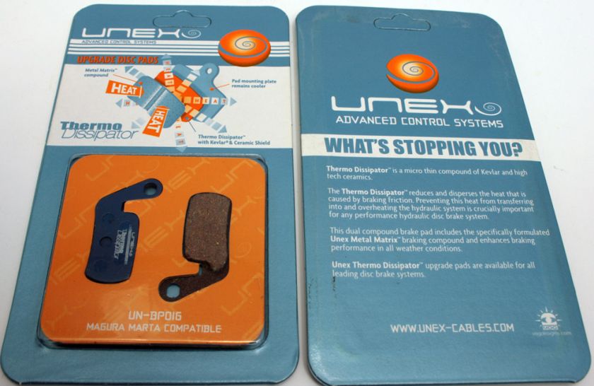 Unex DiscBrake Pads 1pr Magura Marta Brand New BP016  