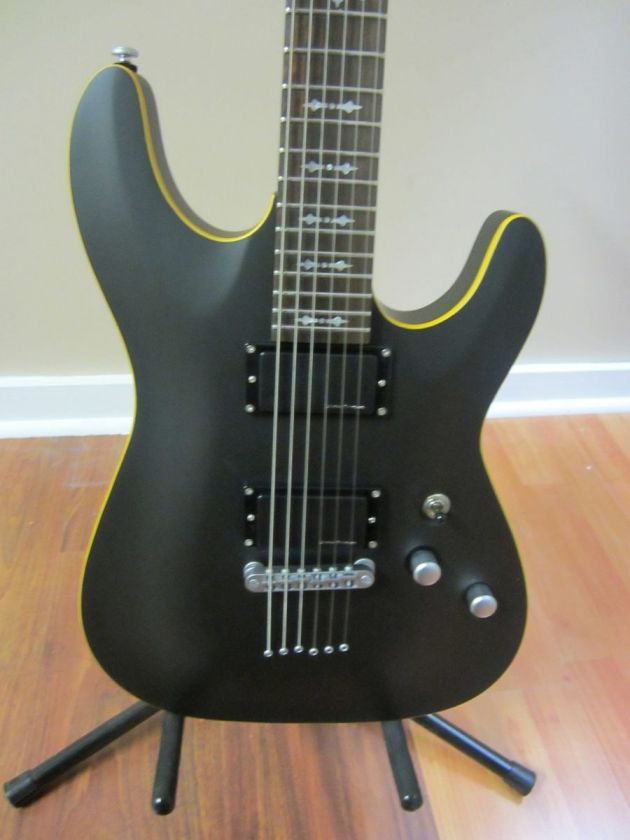 Schecter Omen Active 6 String Satin Black Electric Guitar  New  