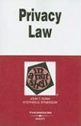 Privacy Law in a Nutshell NEW by John T. Soma 9780314181343  