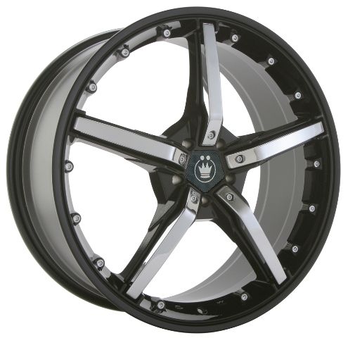 NEW KONIG LACE 20X10 5X114.3 ET40 BLACK MACHINE SPOKE  