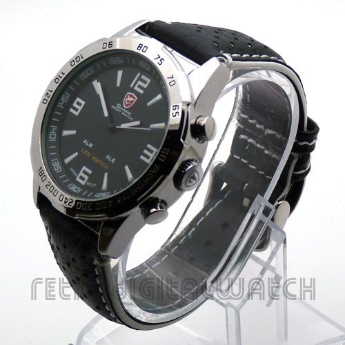 Bull SHARK LED Watch Military Steel Limited Edition Racing Strap Model 