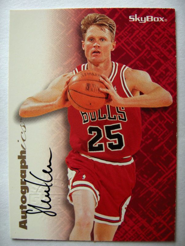 Steve Kerr 1996 97 Skybox Premium Autographics Sig Auto  