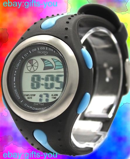 Chronograph Alarm Water Resist Boy Girl Smart Sport Hip Hop Digital 