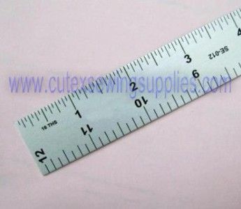 STRAIGHT EDGE ALUMINUM RULER 12 INCHES 12 X 1  