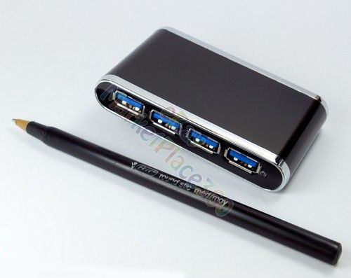 USB 3.0 4 PORT EXTERNAL HUB w/ CABLE FOR DESKTOP LAPTOP COMPUTER 2.0 