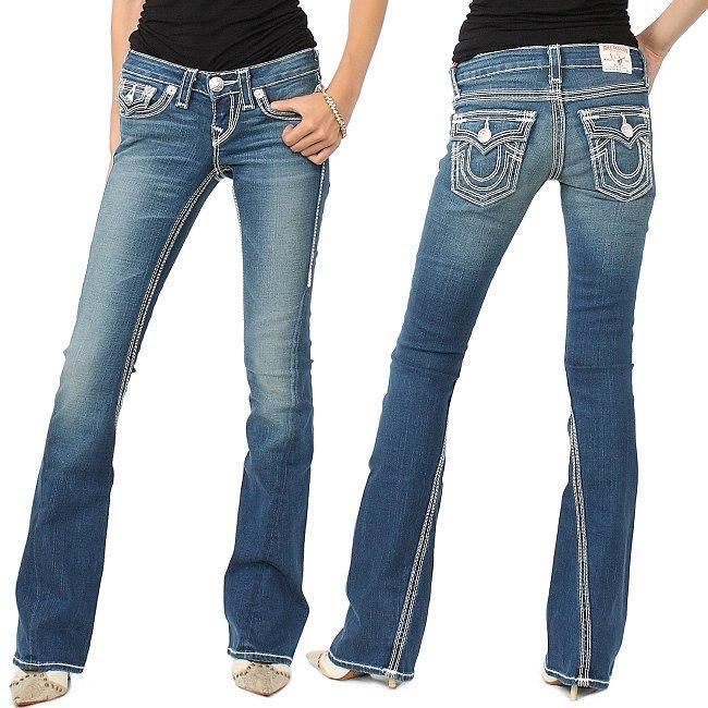   RELIGION BRAND JEANS JOEY WHITE BIG QT STITCH TENNESSEE BLUE  