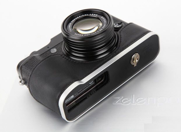   Leather Camera Half Case Neck Hand Straps Set for Fujifilm X10  