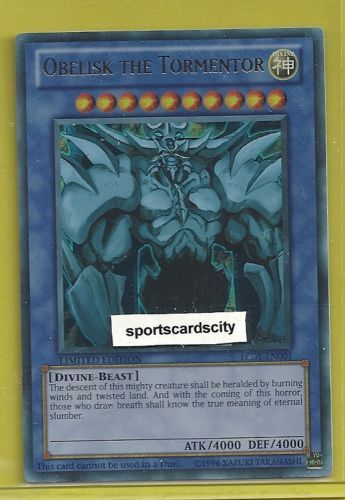 Yu Gi Oh Egyptian God Card Ultra OBELISK THE TORMENTOR  