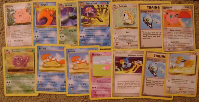 Lot Pokemon Cards Rare Holo Foil Zapdos Magnemite Zubat Claydol 